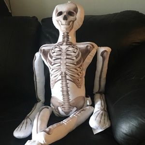 Skeleton pillow